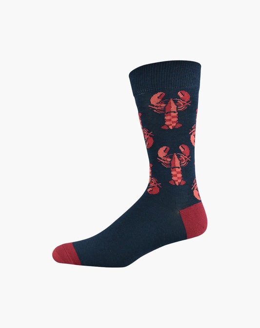 Mens Leroy Lobster Bamboo Sock