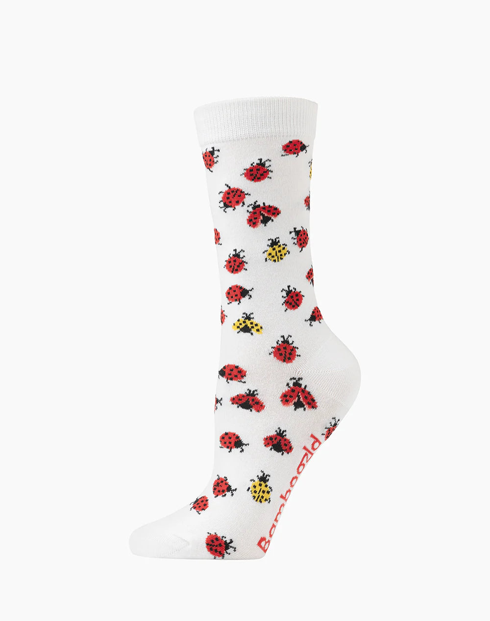 Womens Ladybug Bamboo Sock