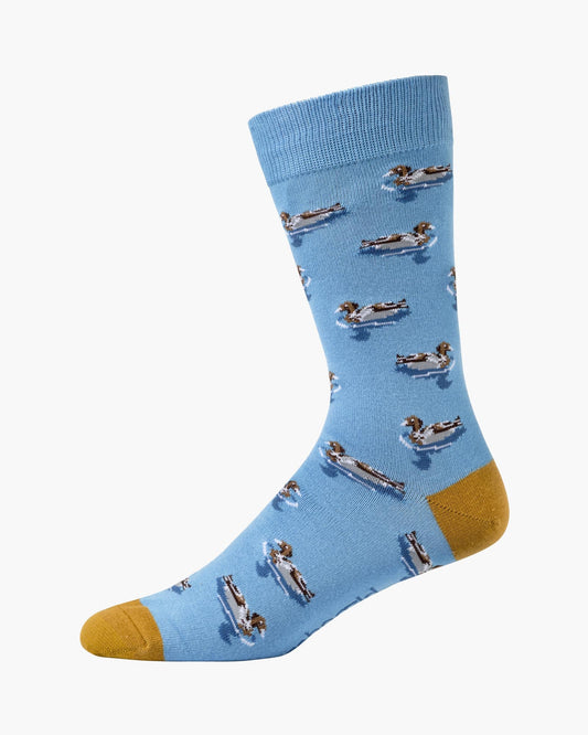 Mens Wood Duck Bamboo Sock
