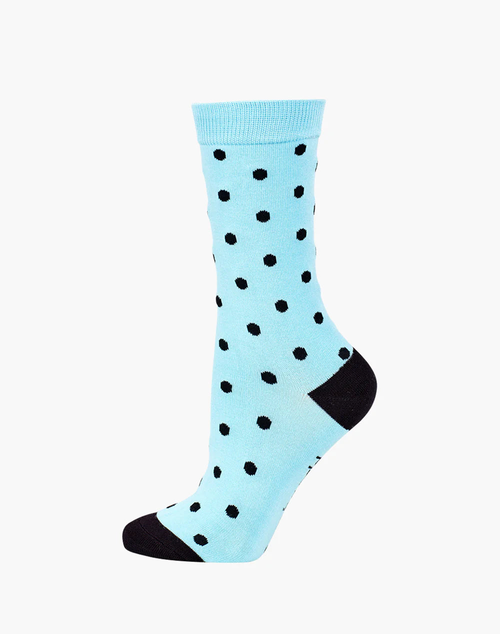 Womens Dotty Bamboo Sock - Blue