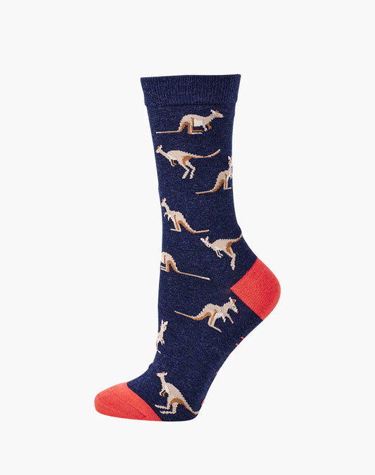 Womens Kangaroo Bamboo Sock