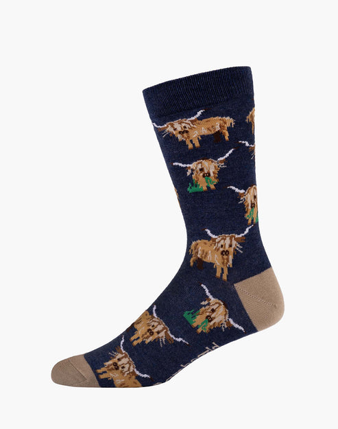 Highland Cow Bamboo Socks
