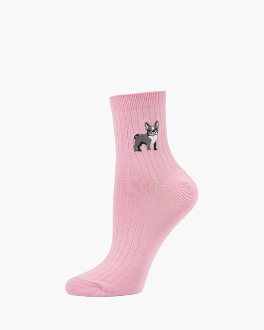 Womens Quarter Crew Socks - Frenchy