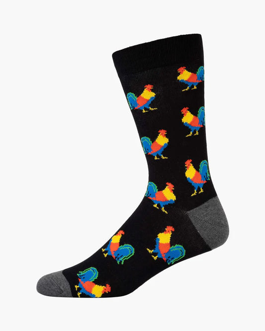 Mens Bamboo Sock - Good Looking Rooster