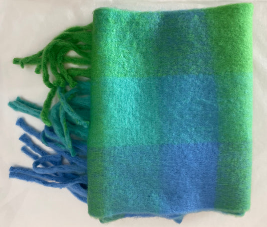 Winter Scarf Fluro Green