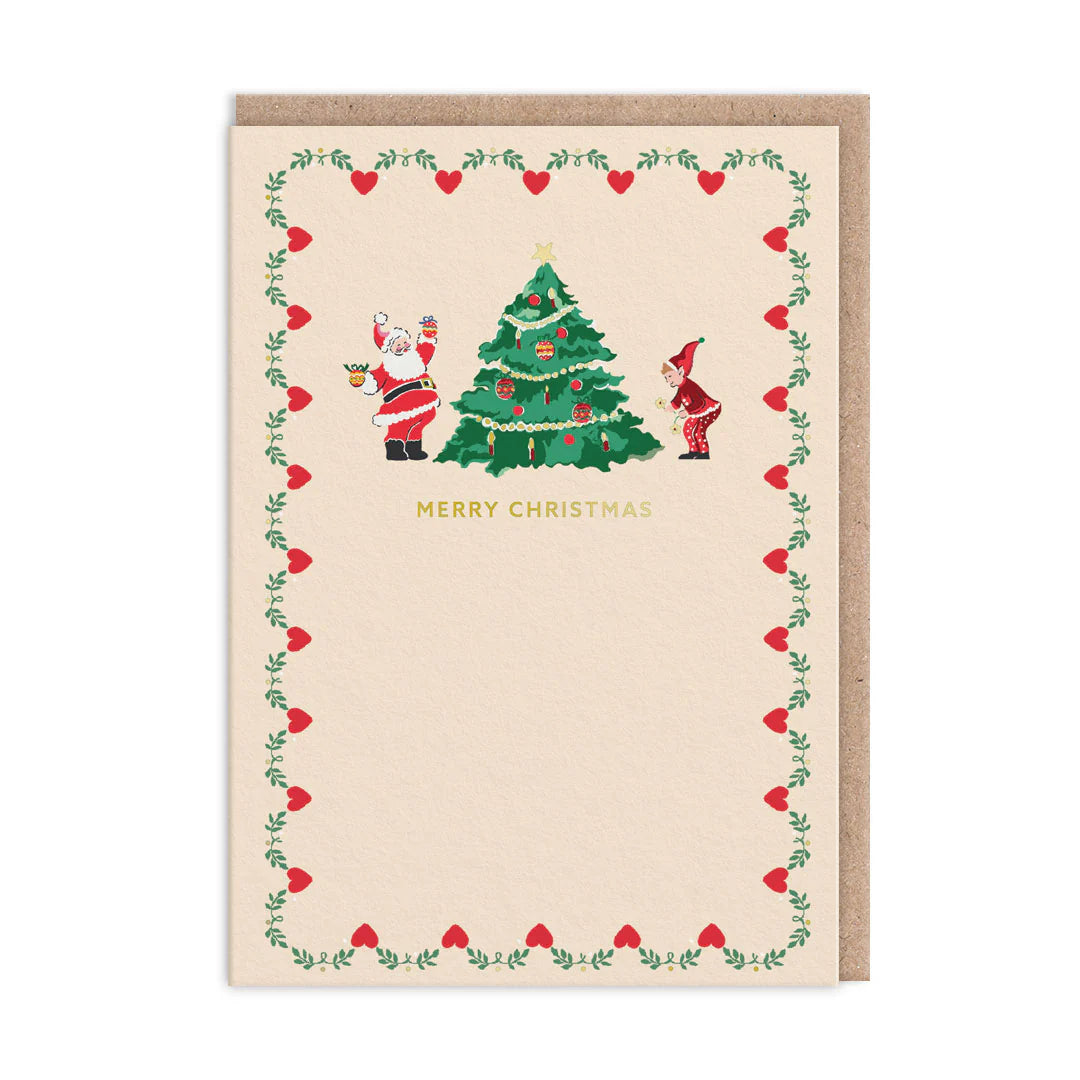 Merry Christmas Santa Greeting Card