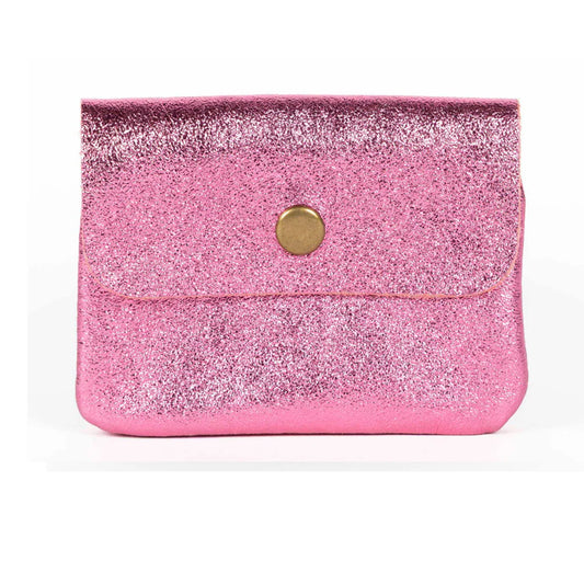 Coin Purse Metallic Pink