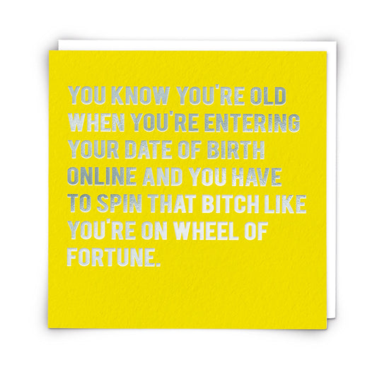 Wheel of Fortune Greeting Card