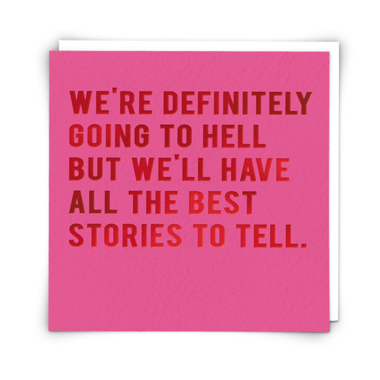 Going To Hell Greeting Card