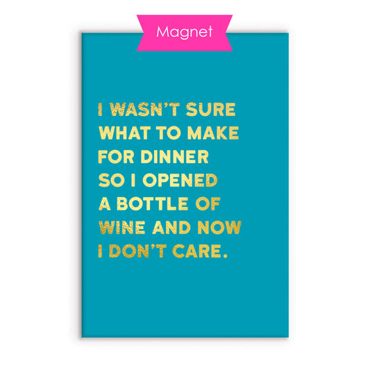 Wine For Dinner Magnet