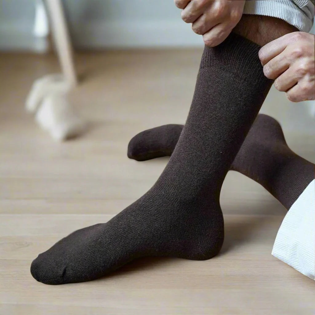 Merino Wool Socks Brown