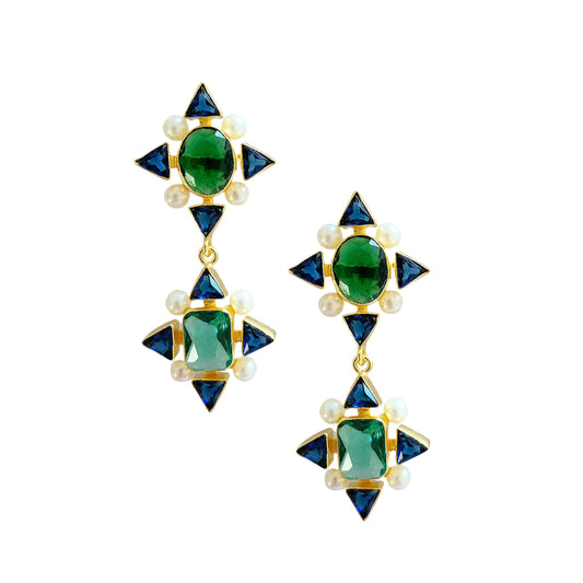 Statement Star Gem Earring