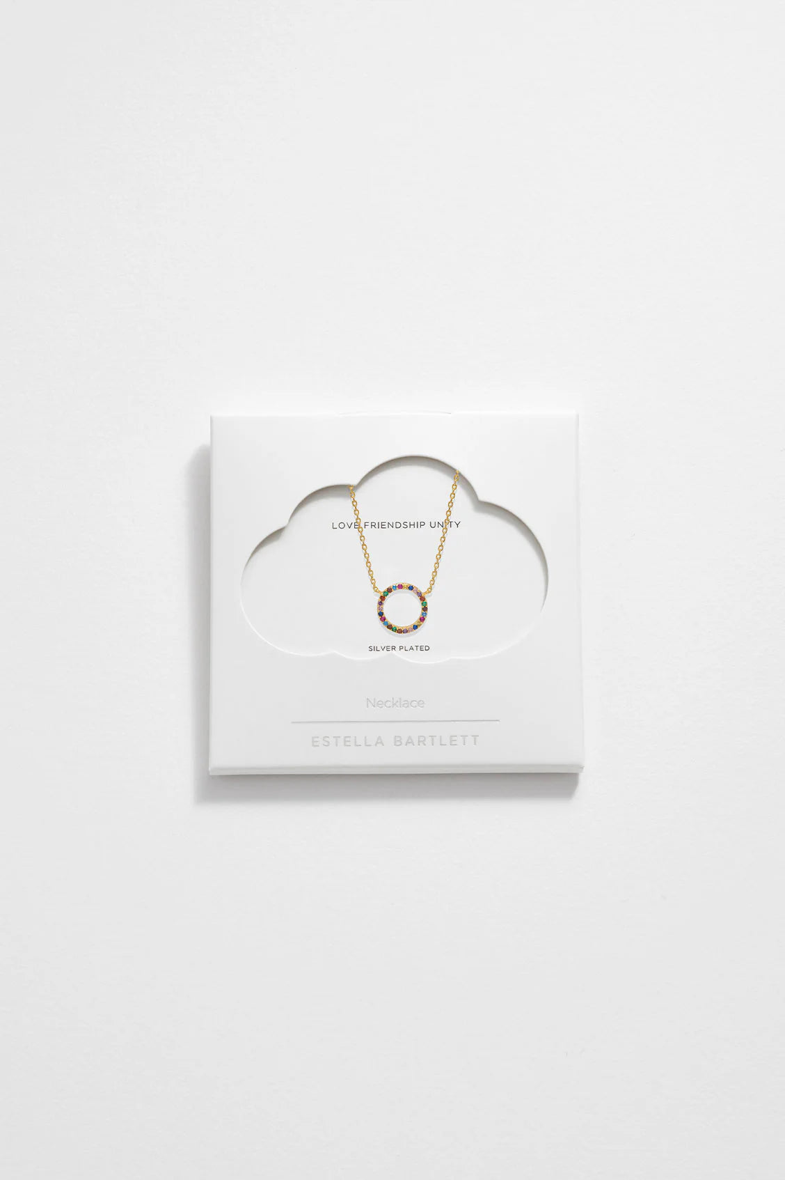 Multi Cz Circle Necklace - Gold Plated Gold Plated