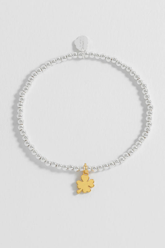 Sienna Beaded Lucky Clover Charm Bracelet