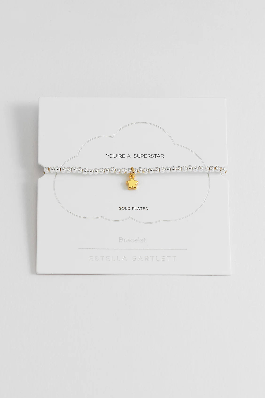 Sienna Beaded Puffy Star Charm Bracelet