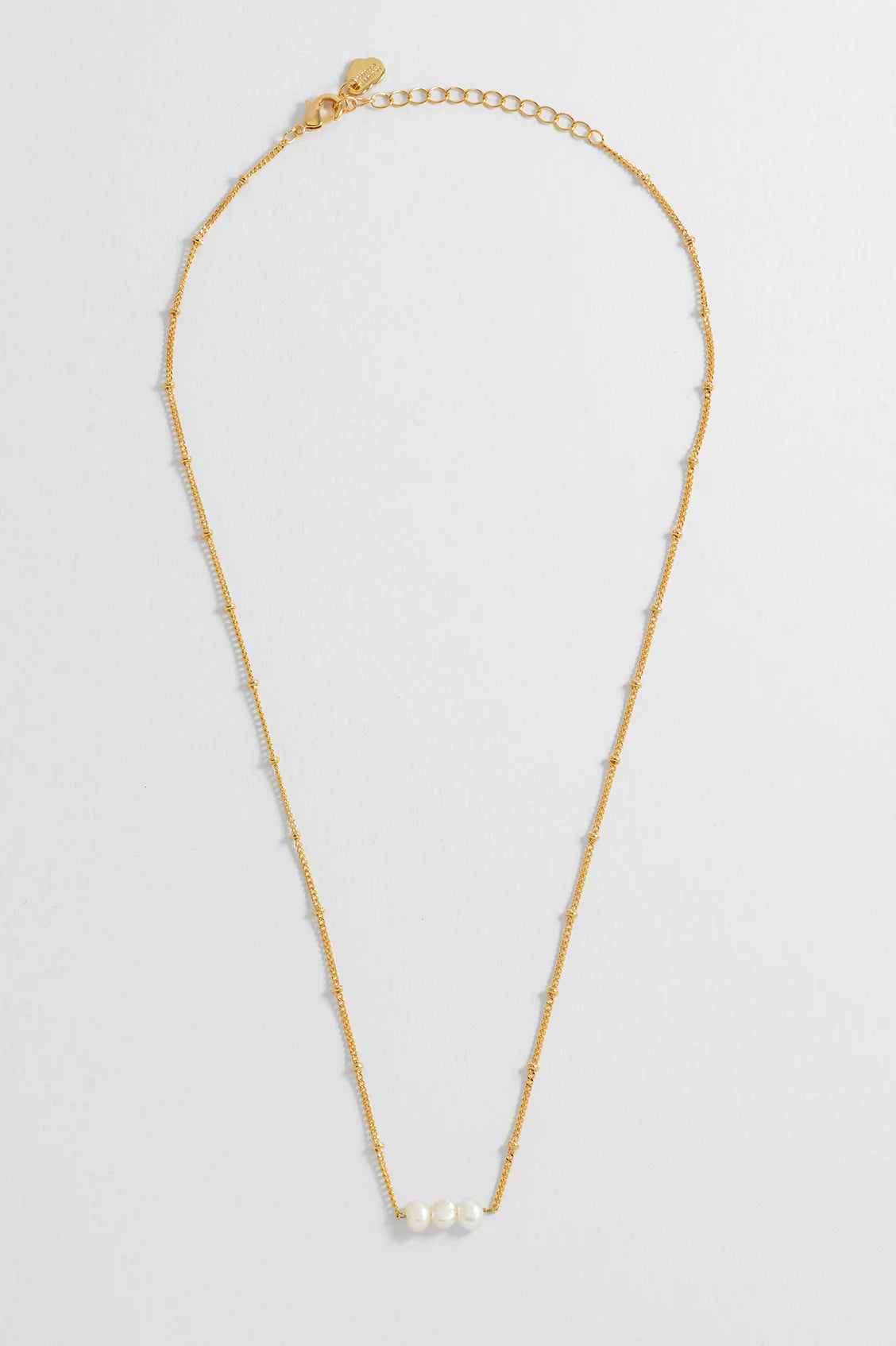 Beaded Chain And Pearl Necklace
