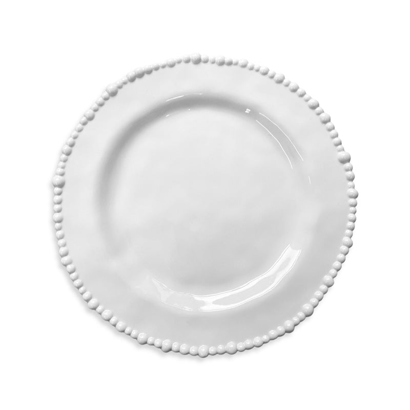 Melamine Pearl Dinner Plate – White