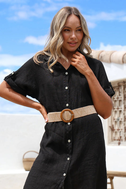 Cross Hatch O Belt Natural