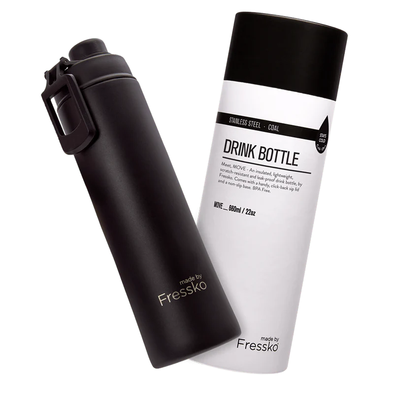 Move 660ml Sip Flask Coal