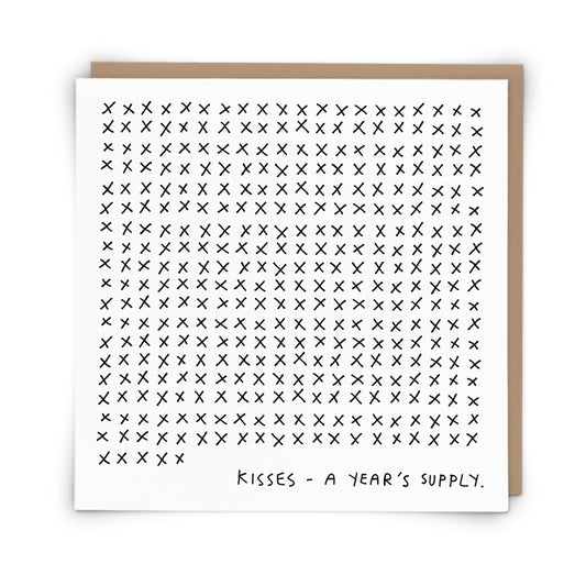 Kisses - Greeting Card