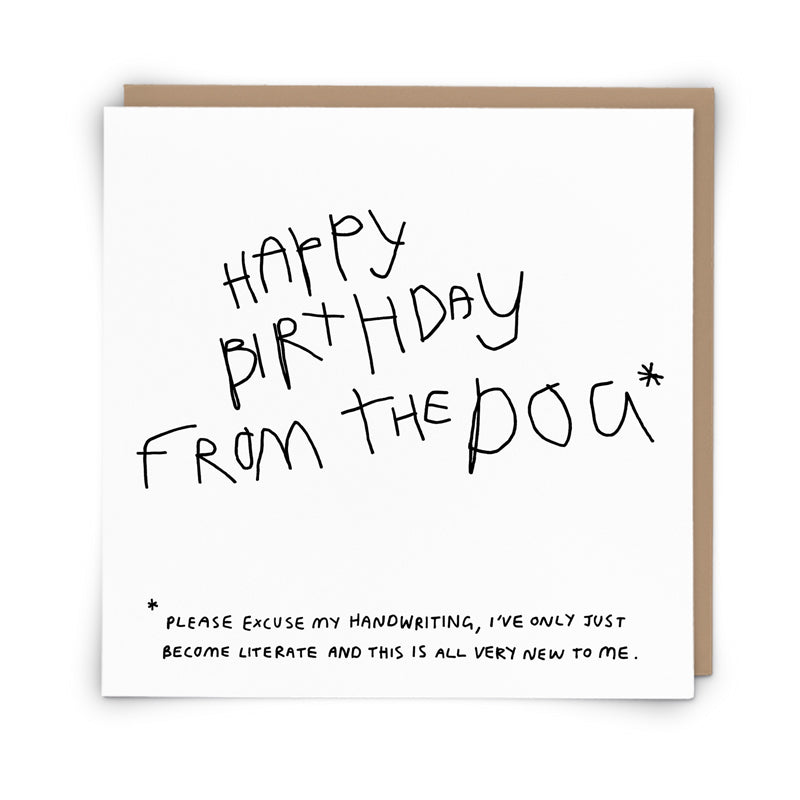 Happy Birthday From The Dog Greeting Card