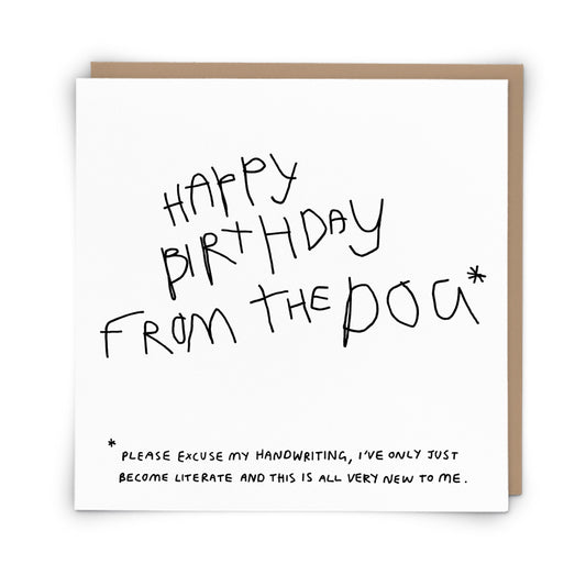 Happy Birthday From The Dog Greeting Card