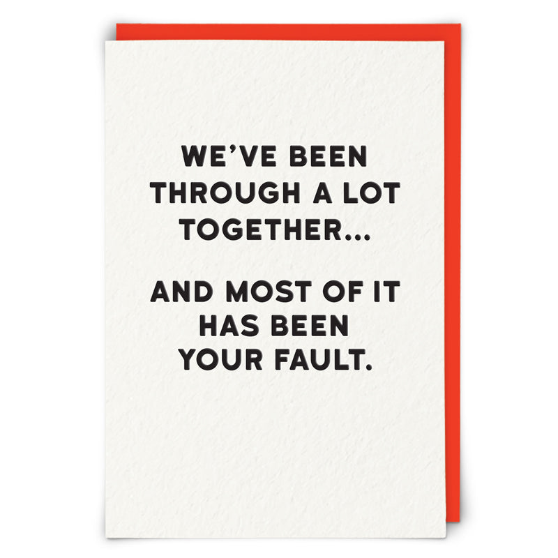 Fault - Greeting Card