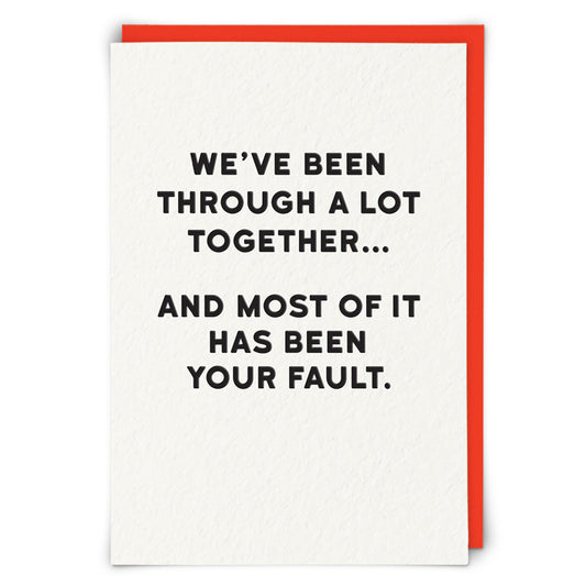Fault - Greeting Card