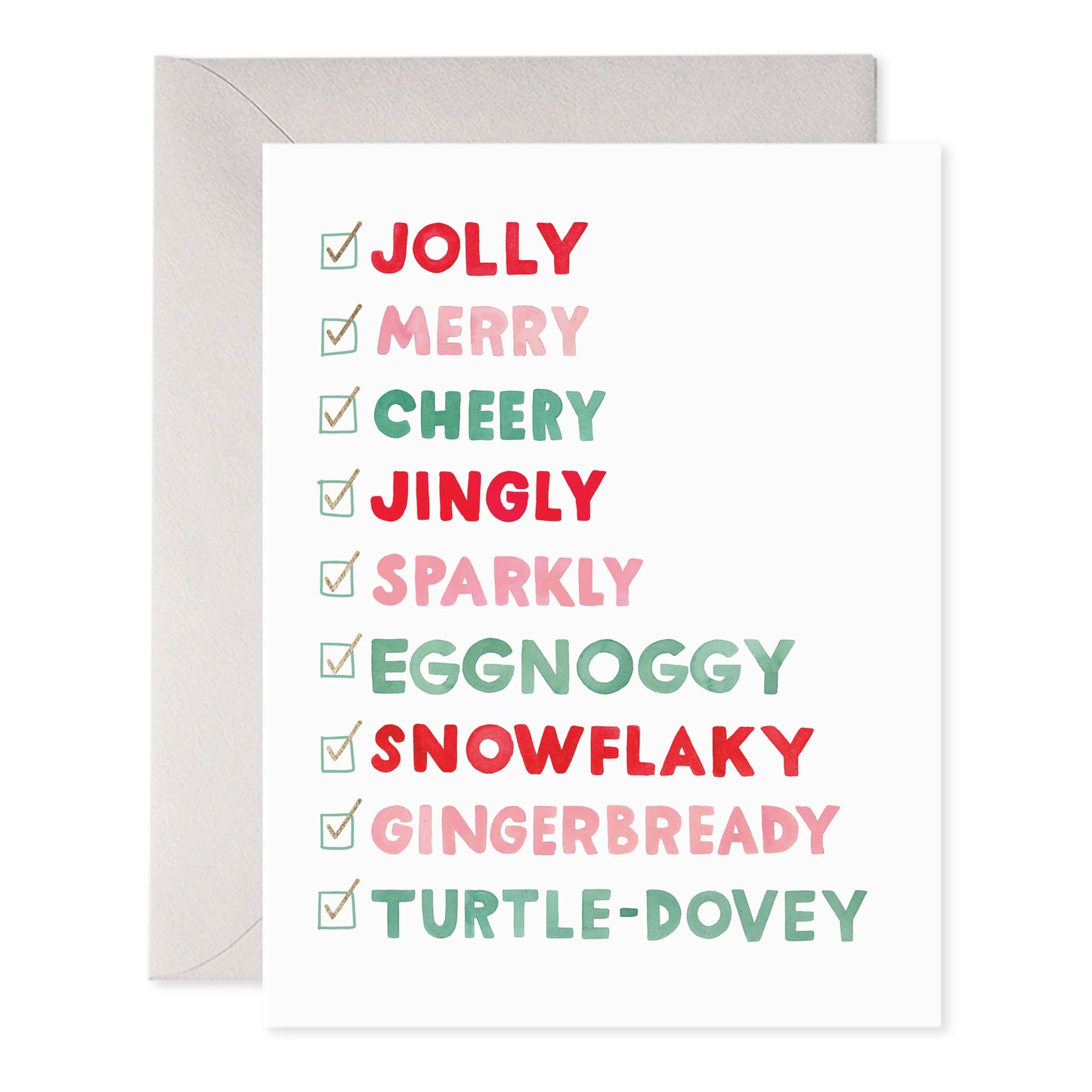 Holiday Checklist Holiday Card