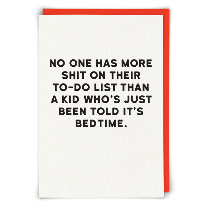 Bedtime Greeting Card