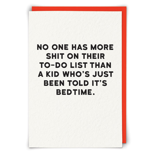 Bedtime Greeting Card