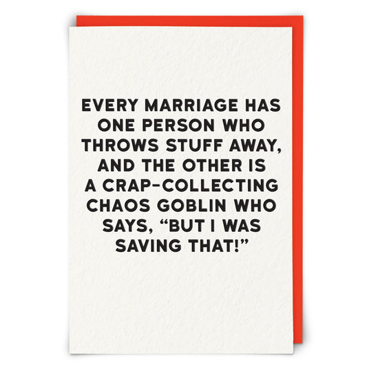 Marriage Differences Greeting Card