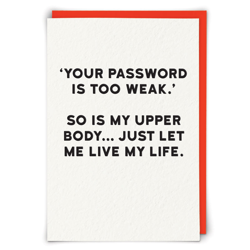 Password Greeting Card