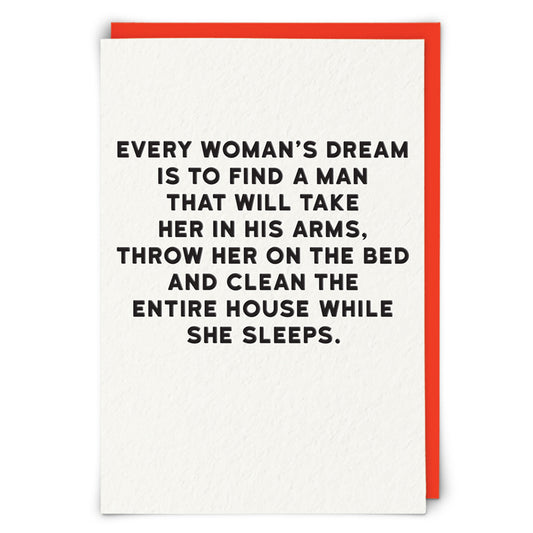 Woman's Dream - Greeting Card