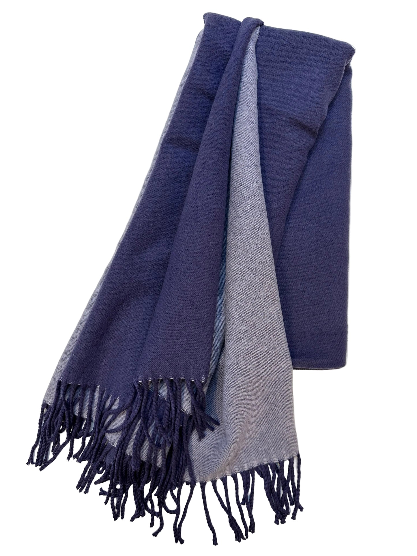 Double-sided Cashmere Scarf - Purple & Lilac