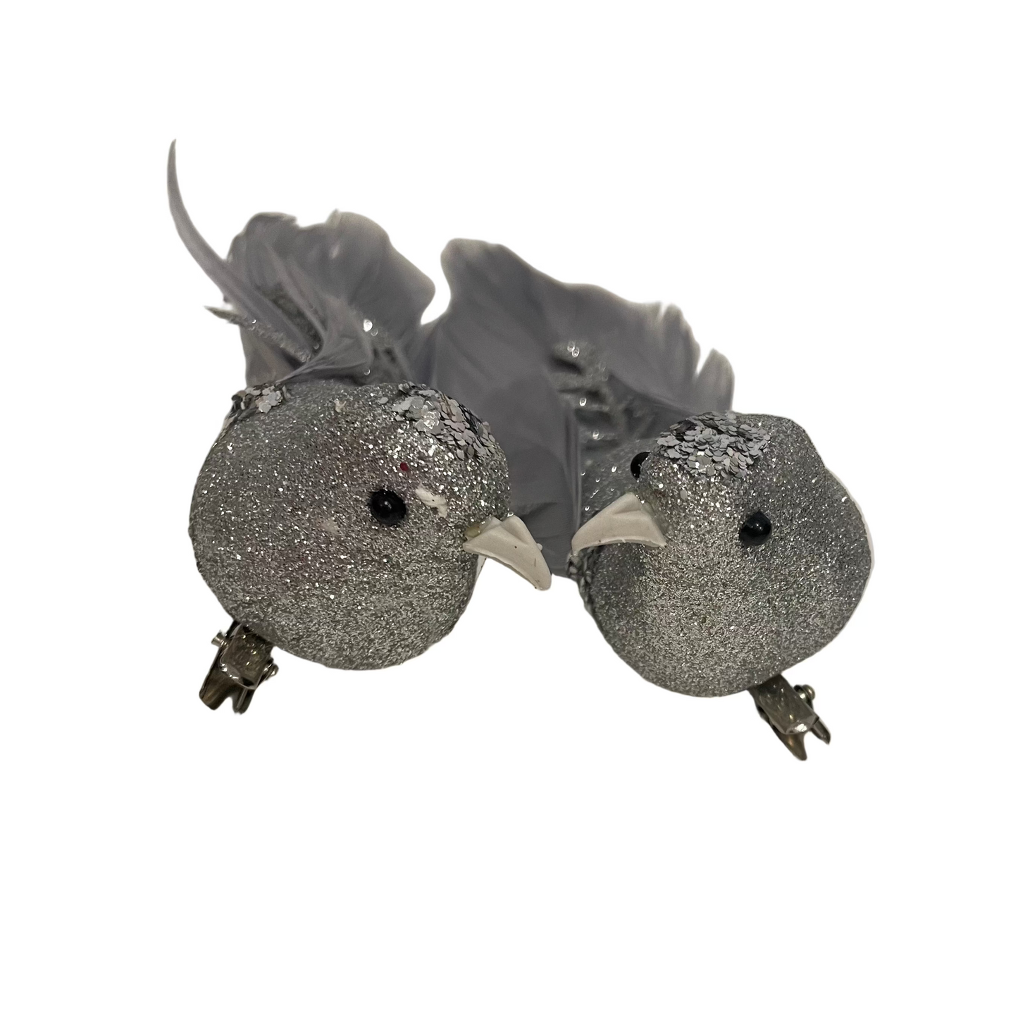 Silver Bird Clip Set of 2