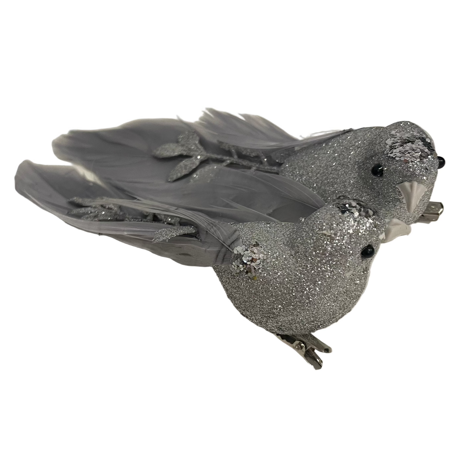 Silver Bird Clip Set of 2