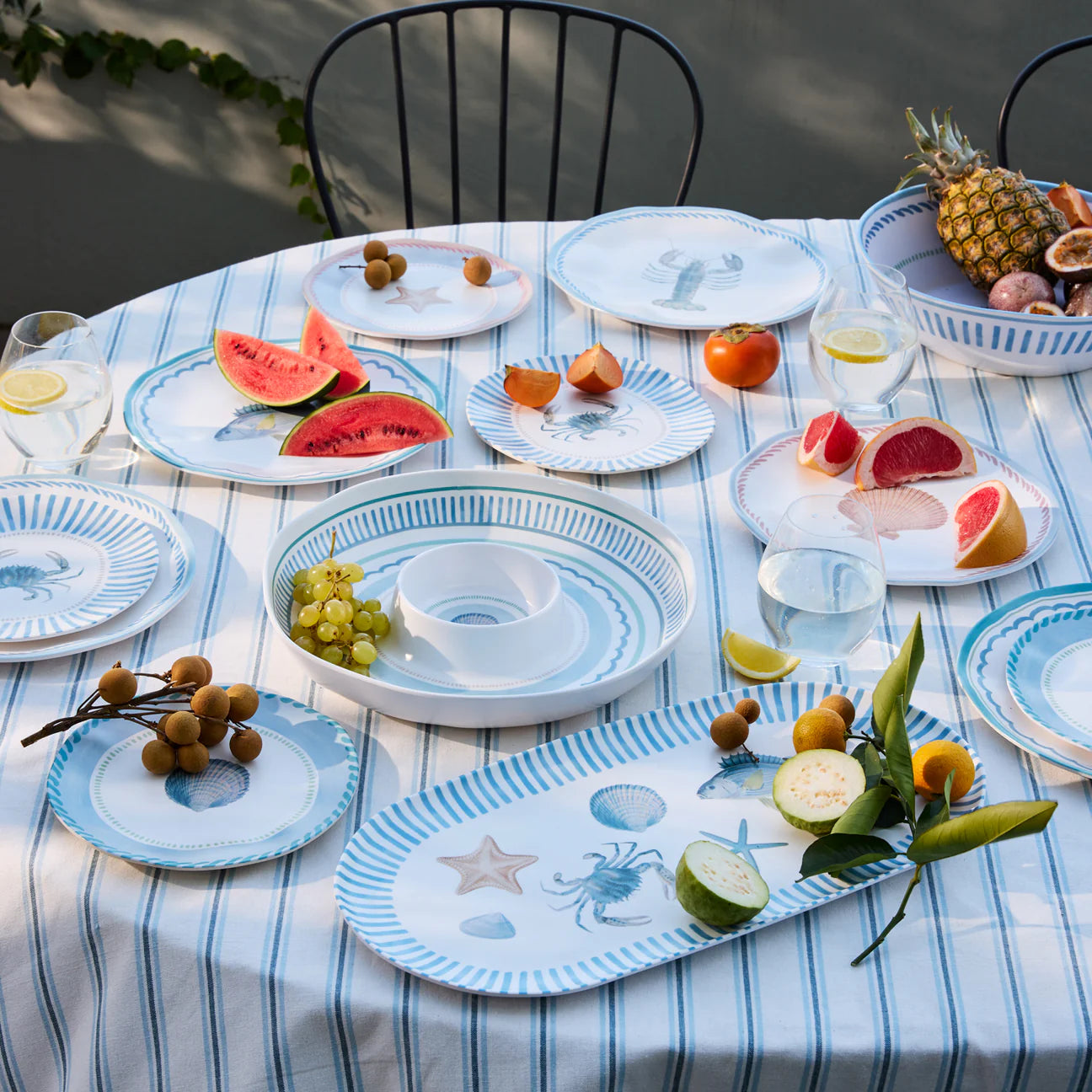 La Mer Fish Melamine Plate Large