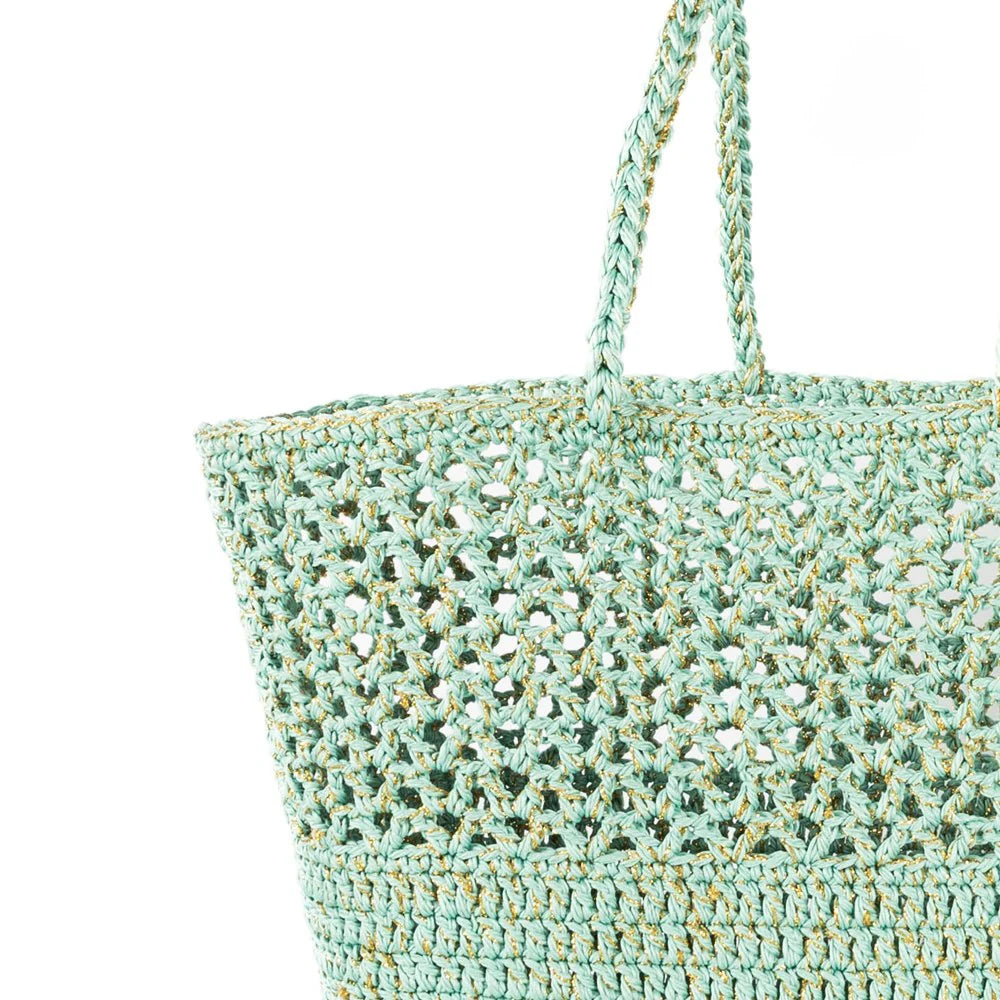 ROMY Lagoon Gold- Crochet Basket