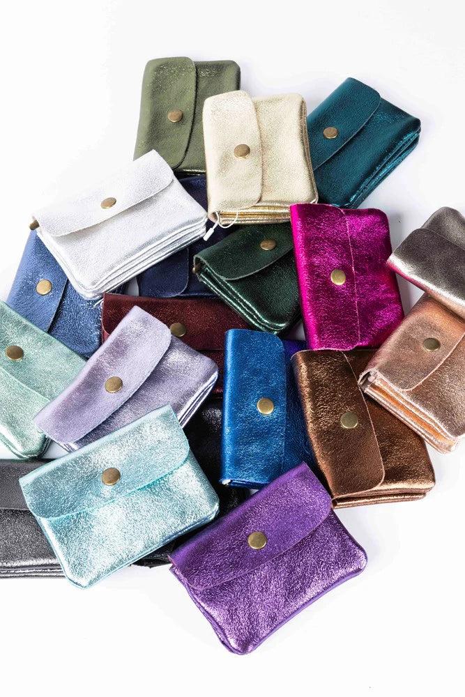 Coin Purse Metallic Sky