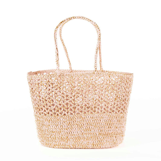 ROMY Pink Gold - Crochet Basket