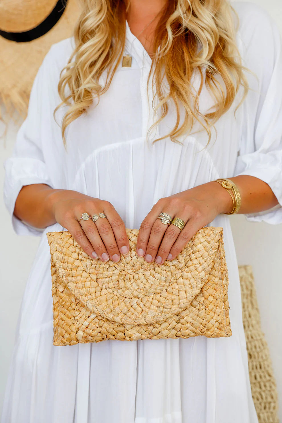 Woven Clutch Natural