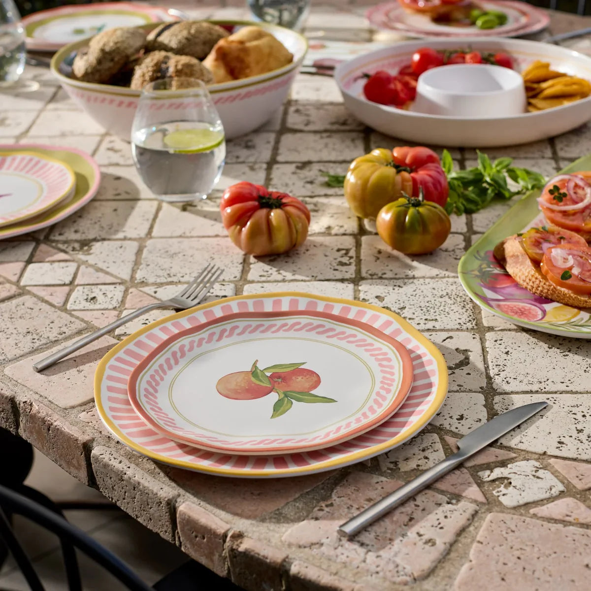 Fiesta Tomato Melamine Plate Small