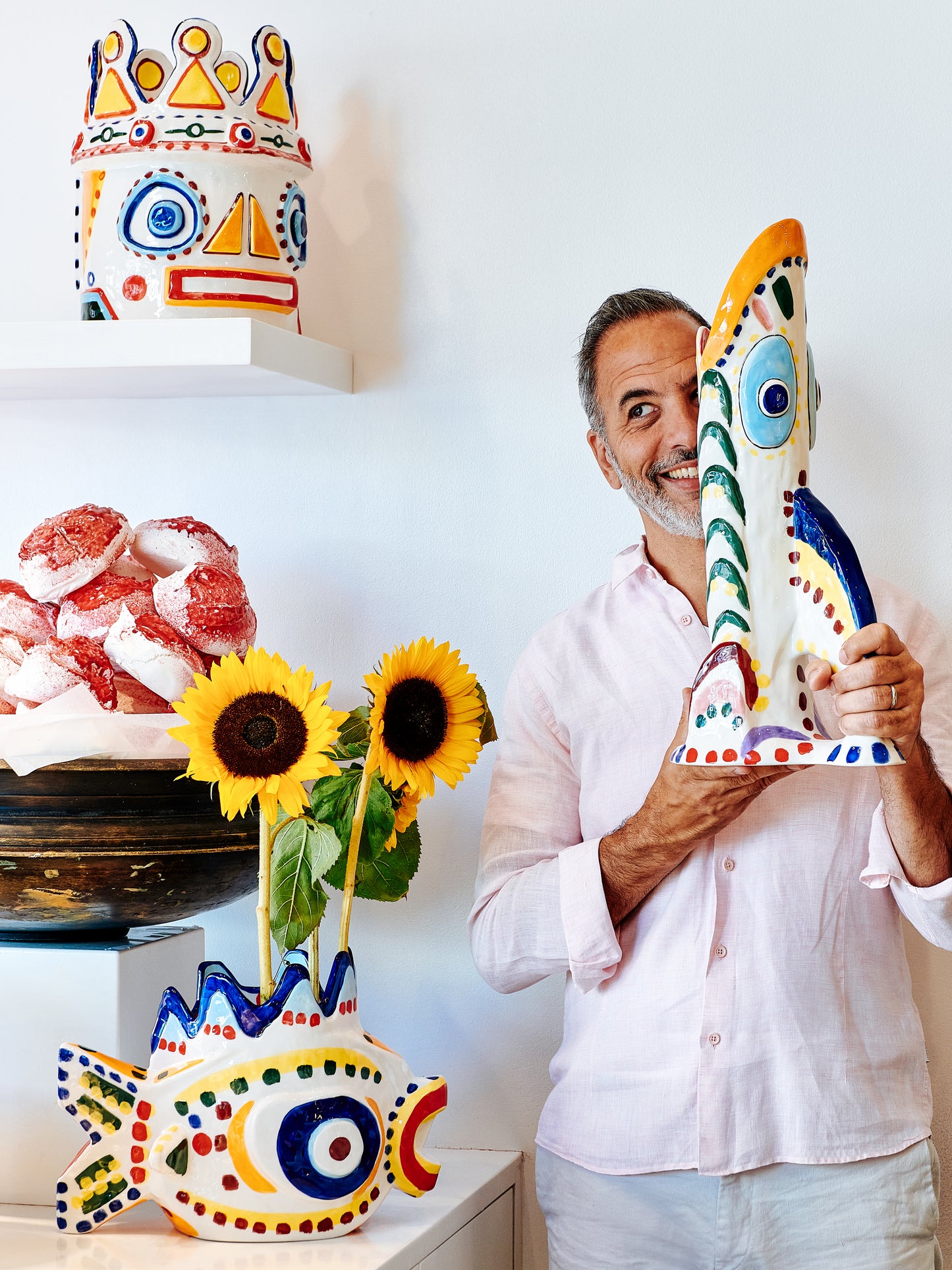 Ottolenghi Lady Fish Vase - Sicily Collection