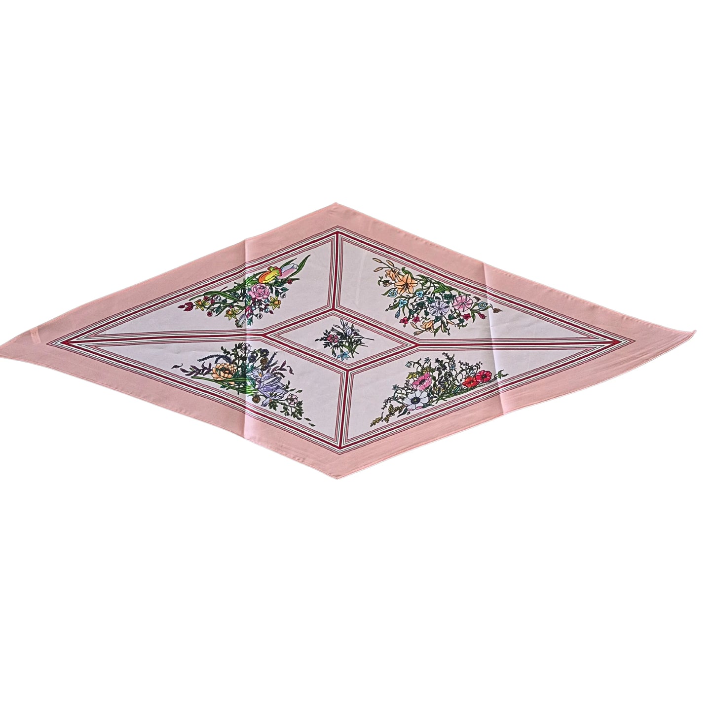 Floral Garden Satin Scarf