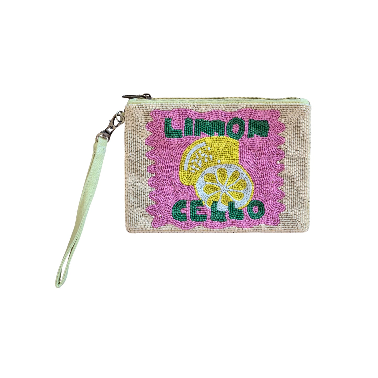Limoncello Beaded Pouch