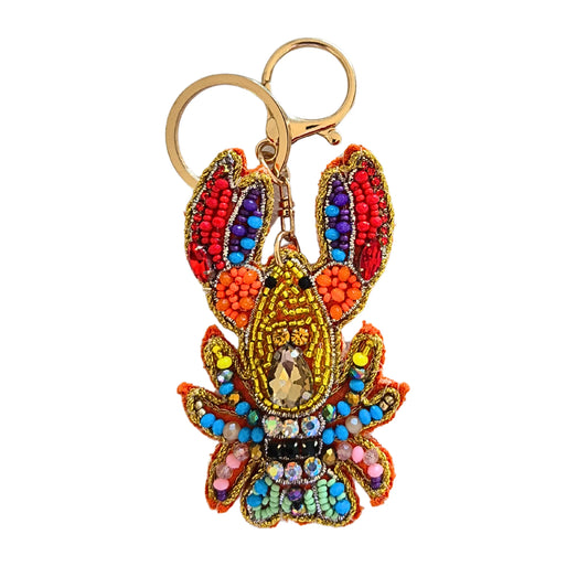 Beaded Lobster Keychain