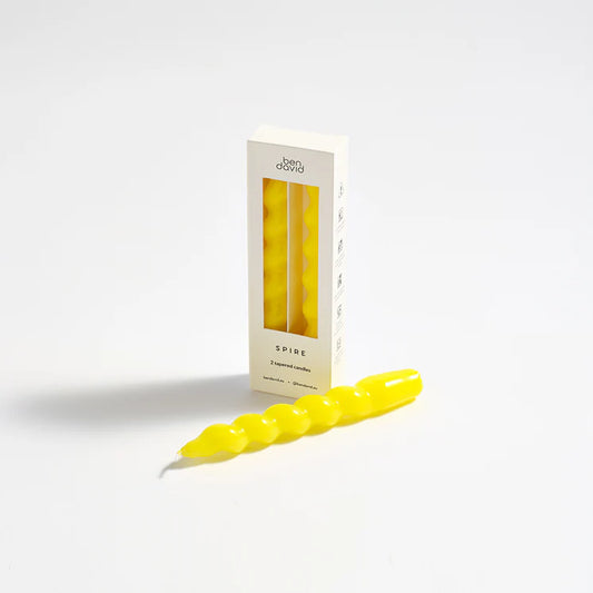 Spire Candle Sticks Yellow