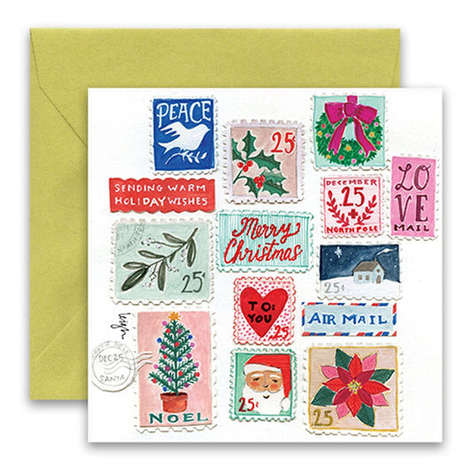 Warmest Postal Wishes Holiday Card