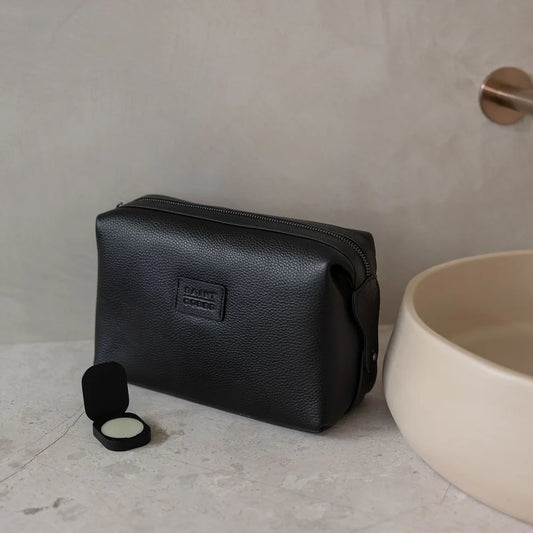 Long Haul Leather Wash bag